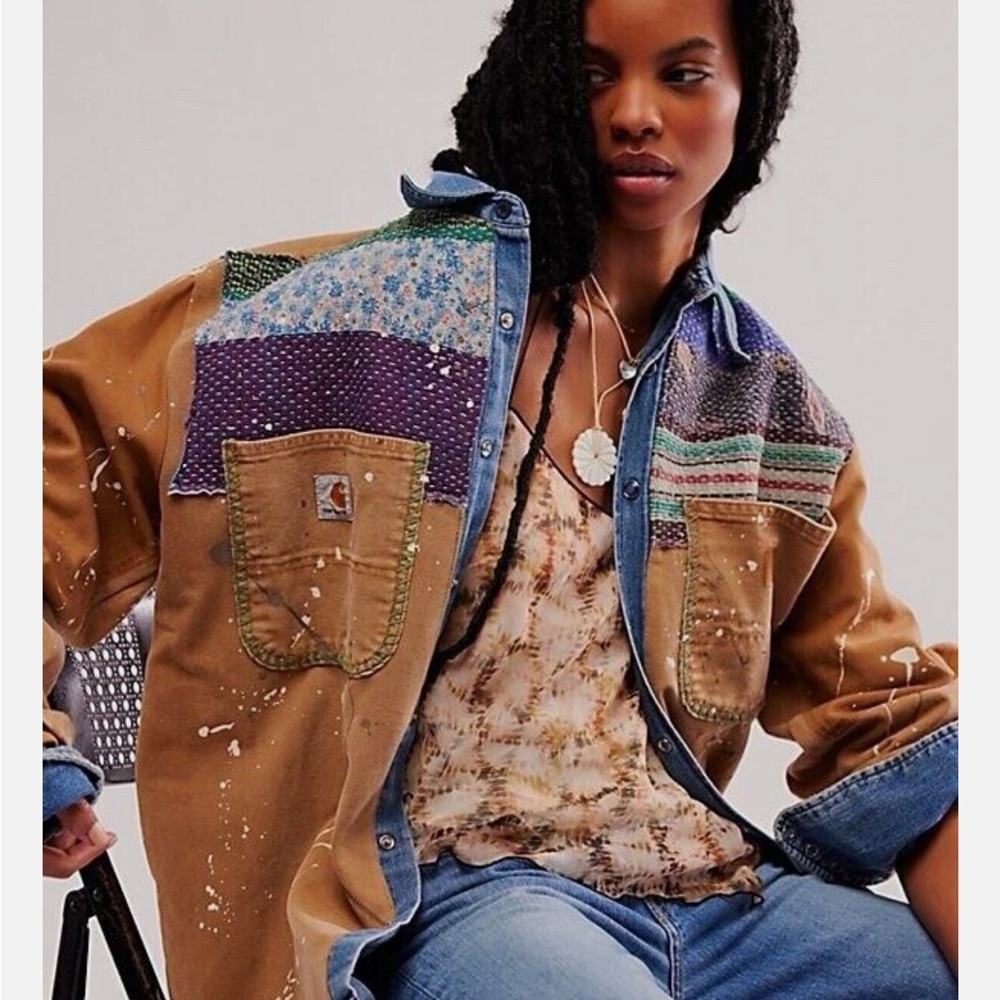 Tricia Fix x Free People Carhartt Mixed Jacket